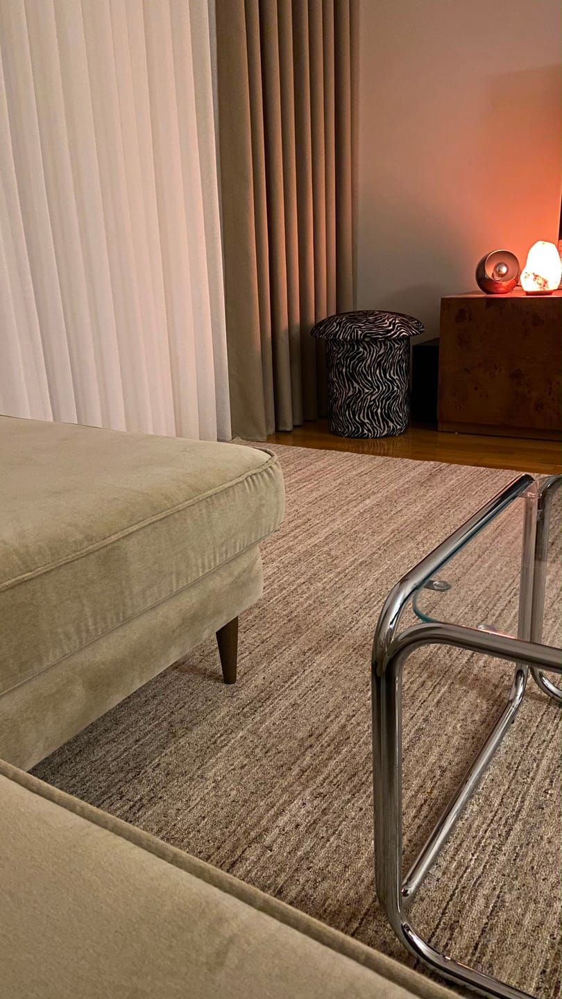 Customer photo review of Helsinki Serisi %100 Naturel Yün ve Viskon El Dokuma Modern İskandinav Salon Oturma Odası Halı BEIGE