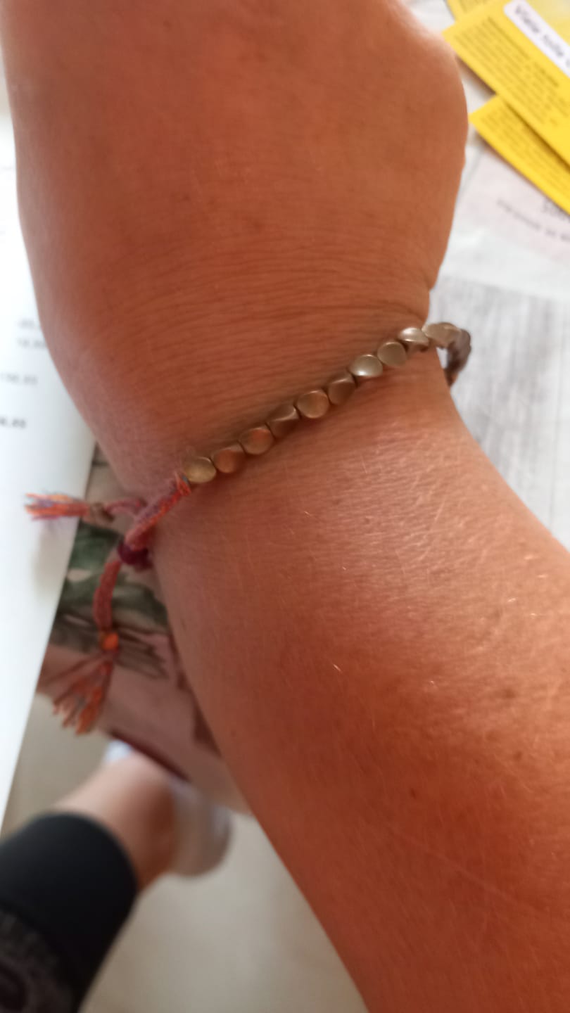 Customer photo review of Buddha Stones, tibetische Kupferperlen, heilendes Glücksarmband