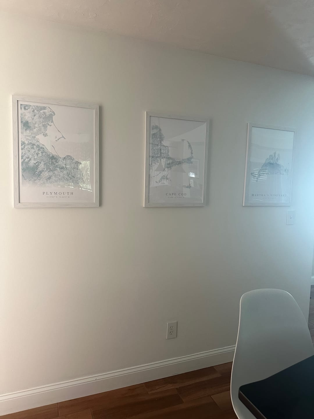 Customer photo review of Martha's Vineyard Map Print