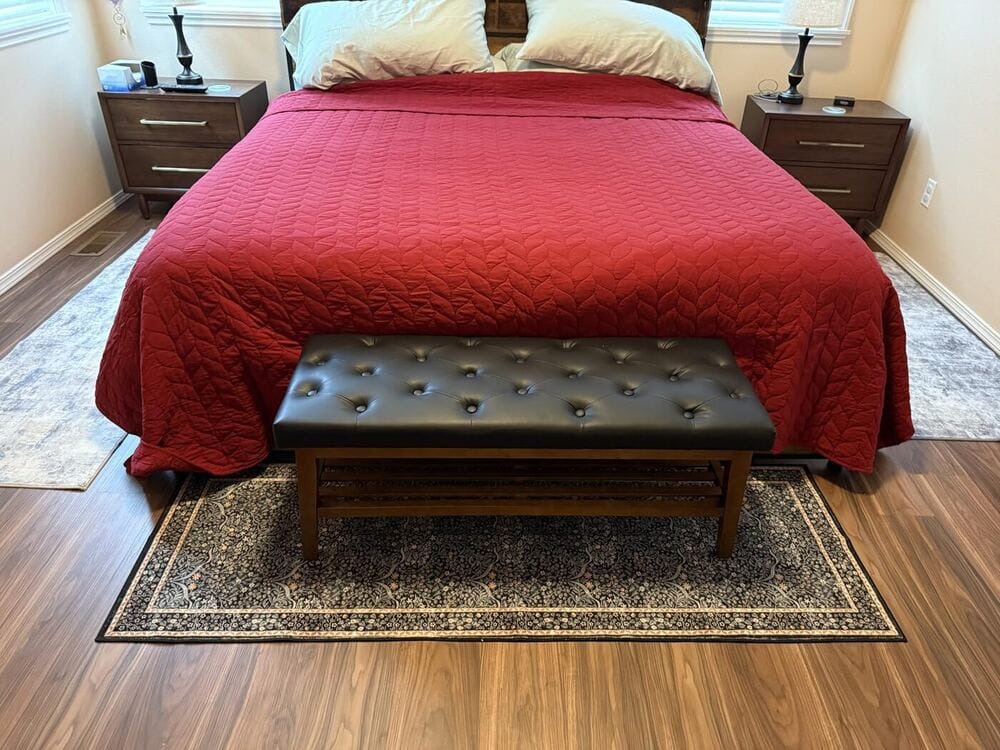 Customer photo review of Rug – Maximalism Vintage French Floral – Willow Sage