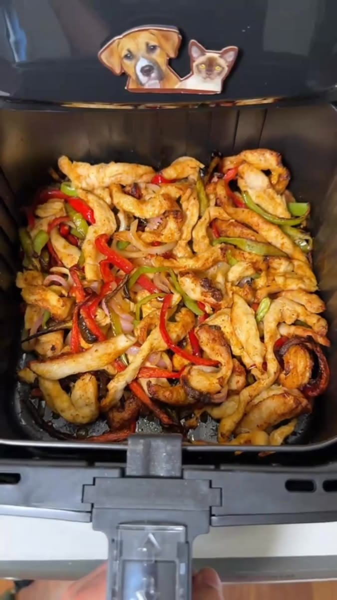 Customer photo review of El Gran Recetario AIR FRYER