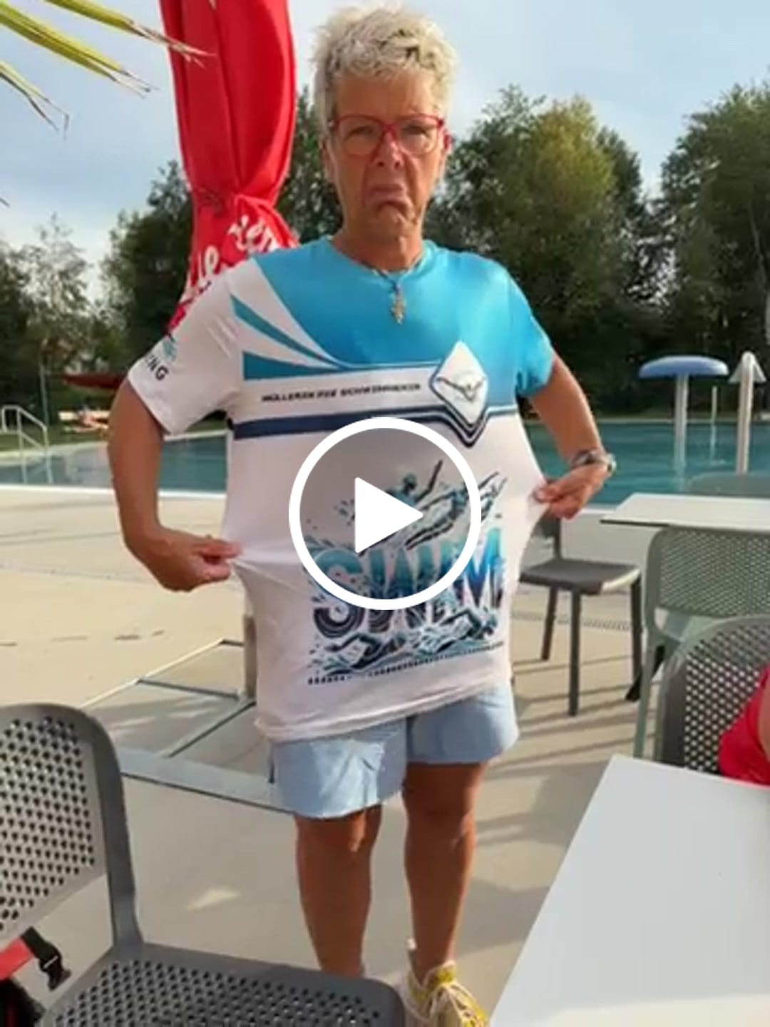 Customer video review of Unisex Shirt, Custom Name Swimming Shirt, T-Shirt for Swimming Club, Gift for Swimmers