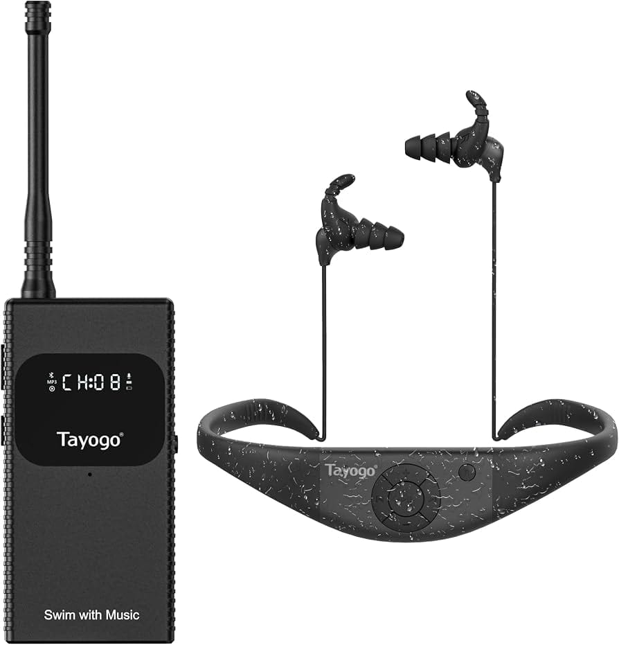Customer photo review of Stream Music Combo - T6 Transmitter + W18 Aquasound Pro Swimming Headphones