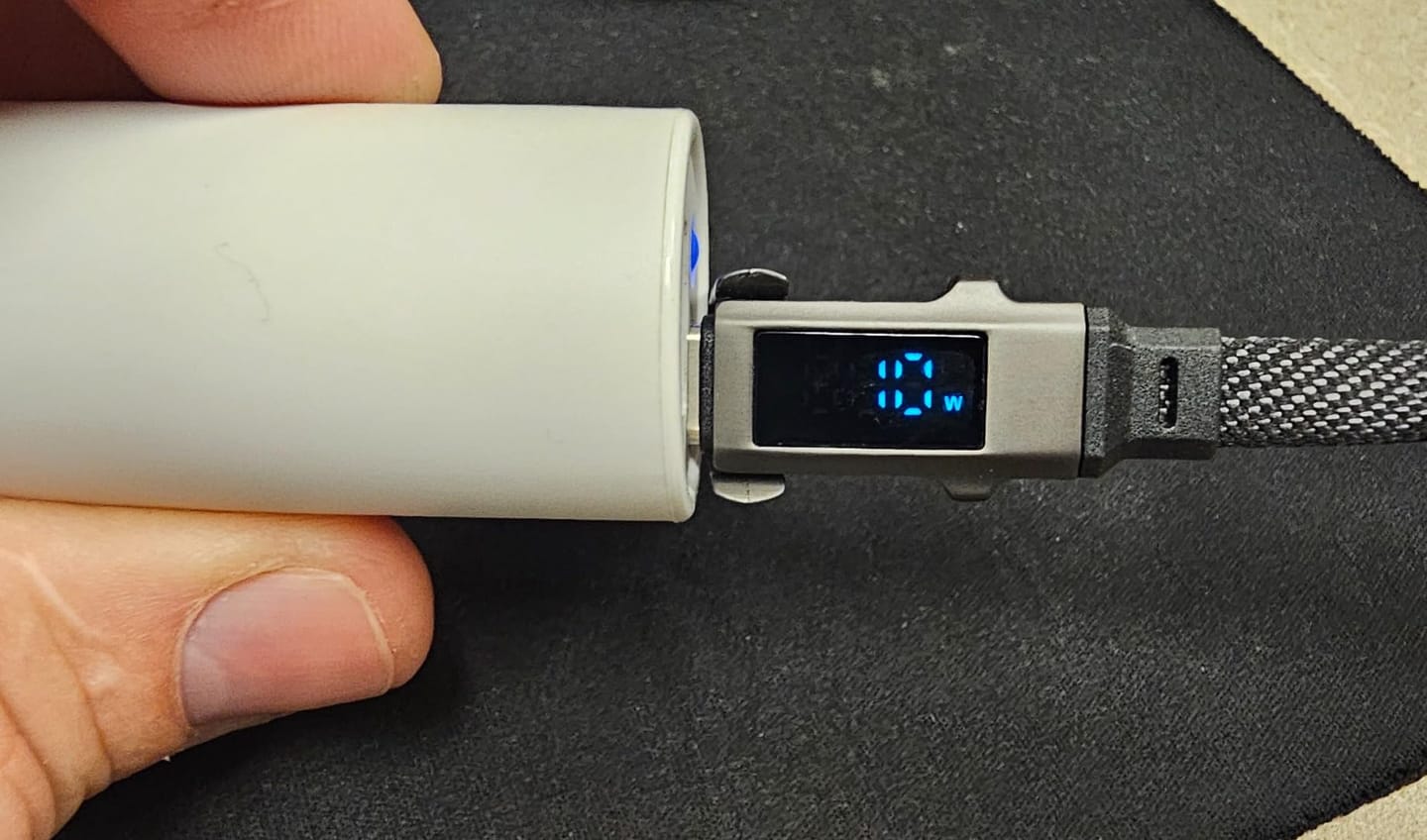 Customer photo review of 4-in-1 Smart Display Keychain Charging Cable