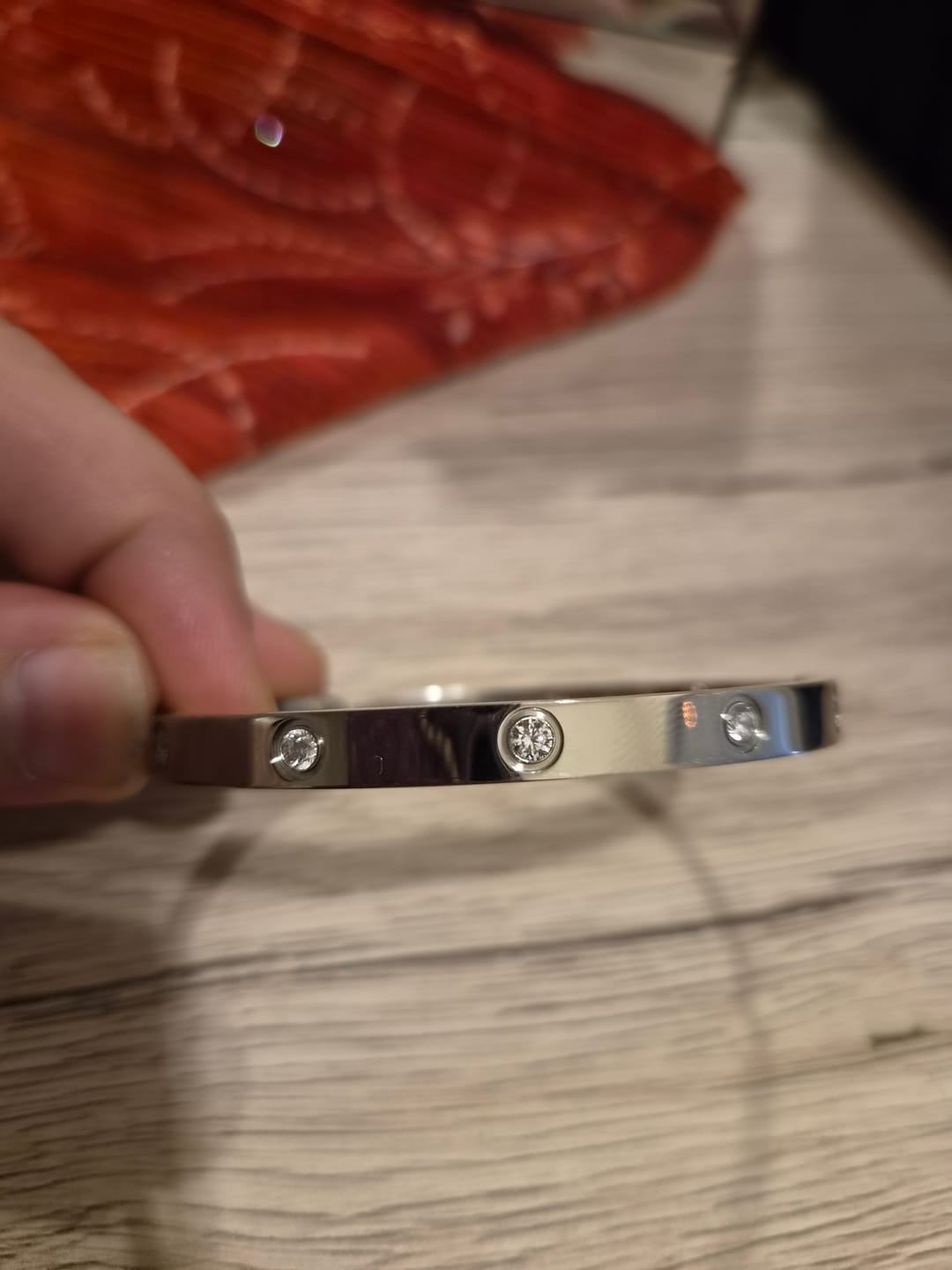 Customer photo review of Arianna Armreif | 18K vergoldet