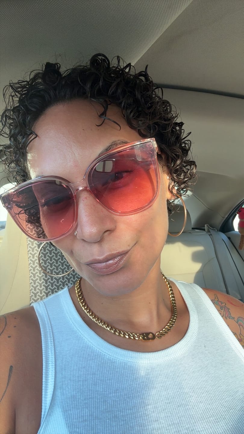 Customer photo review of Initials Choker w/ XL Cuban Chain