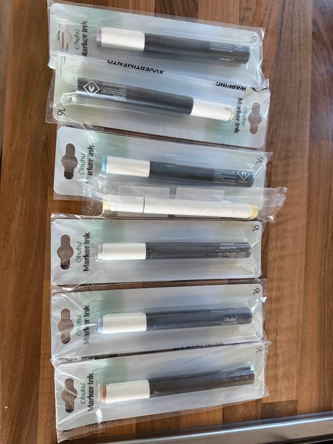 Customer photo review of Ohuhu Marker Ink WG10 / BG038 / CGII00 Refill for Alcohol marker