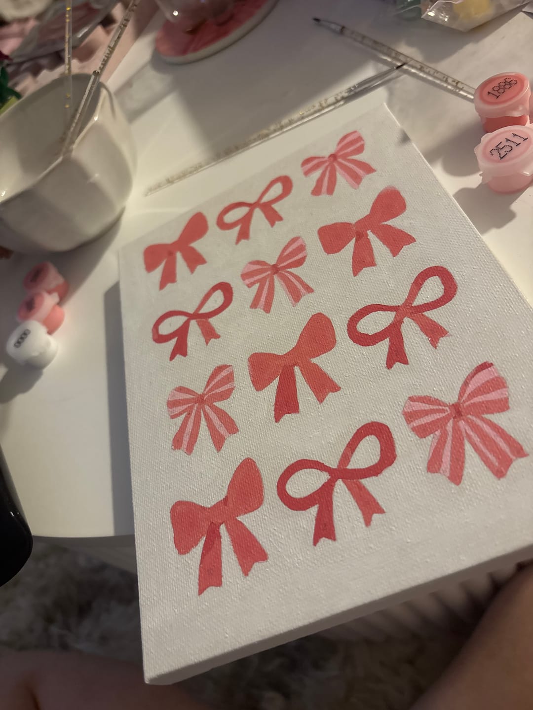 Customer photo review of 6 Mini Paintings - Pink Vibes Set