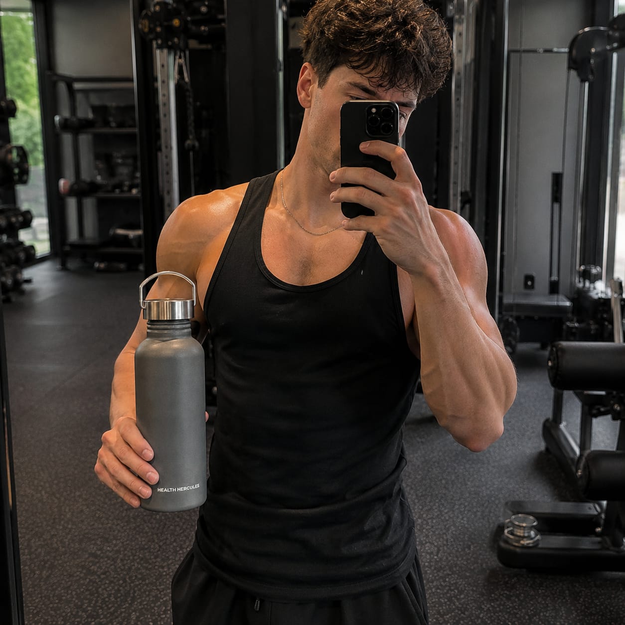 Customer photo review of 100% Stainless Steel Water Bottle