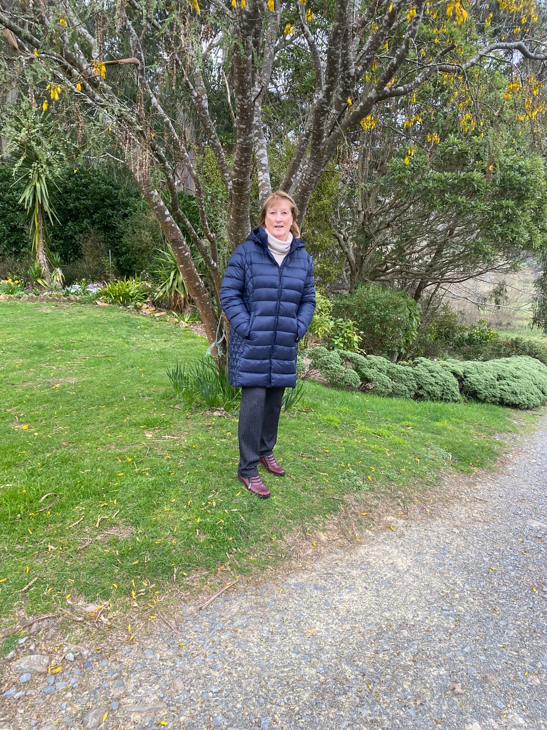 Customer photo review of Seattle Polyfill Puffer Coat - Navy