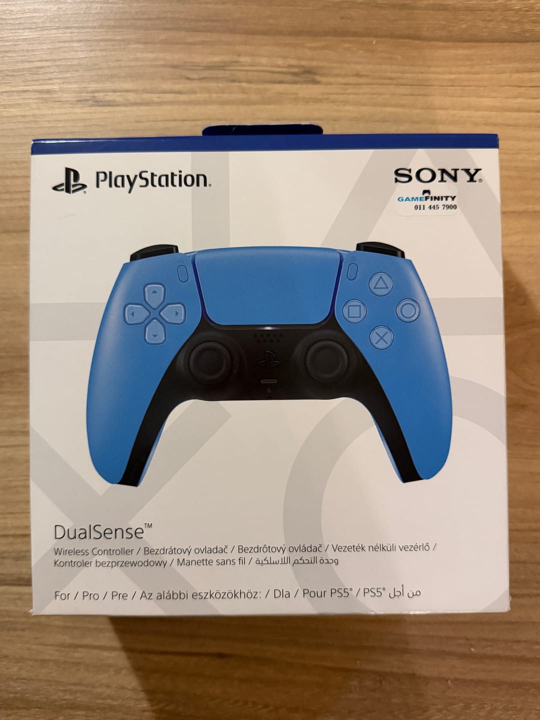 Customer photo review of PlayStation 5 (PS5) DualSense Wireless Controller - Starlight Blue