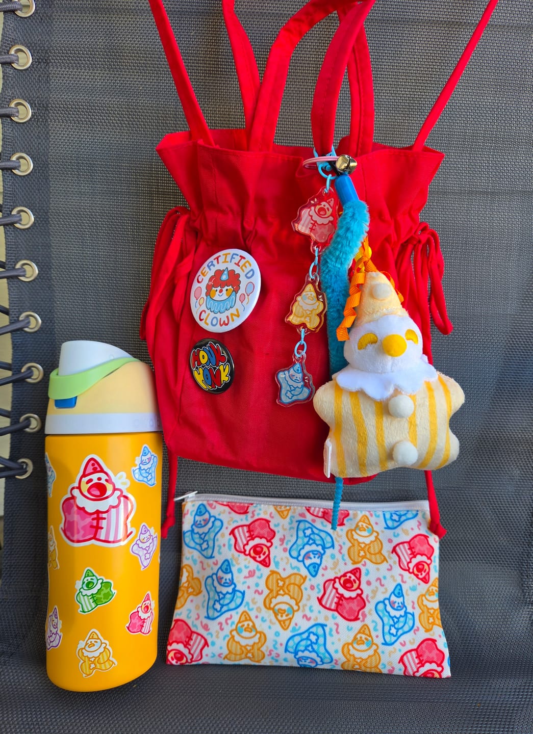 Customer photo review of Cute Lil Clown Dangling Keychain