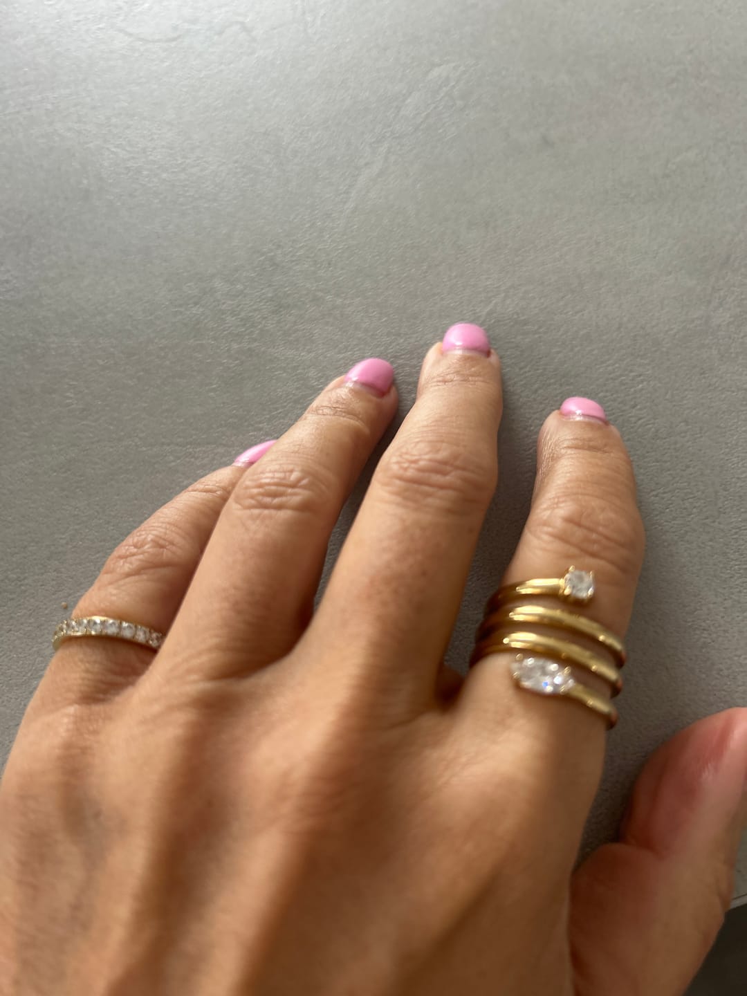 Customer photo review of Spiral Statement Ring