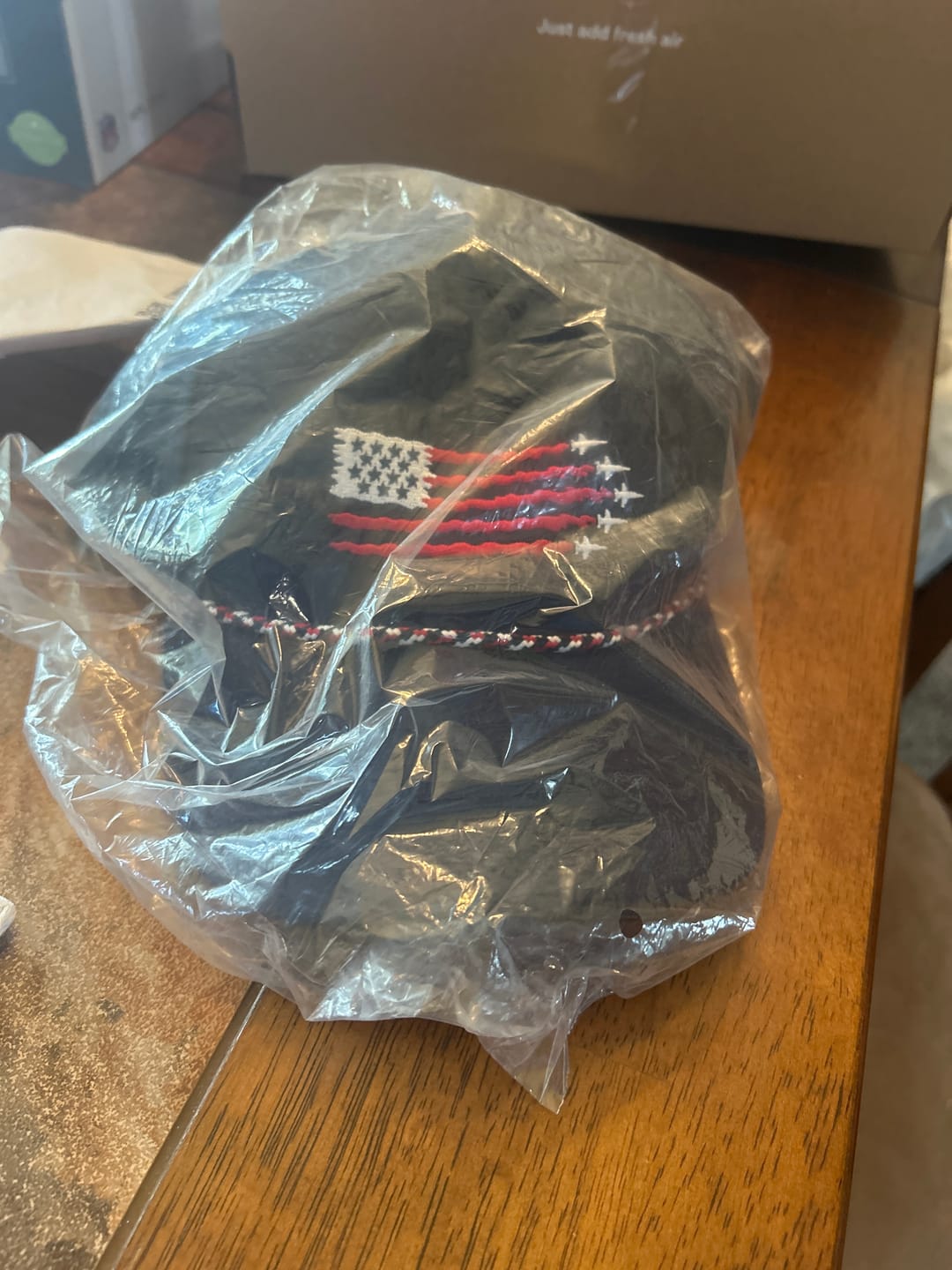 Customer photo review of USA Hat Navy