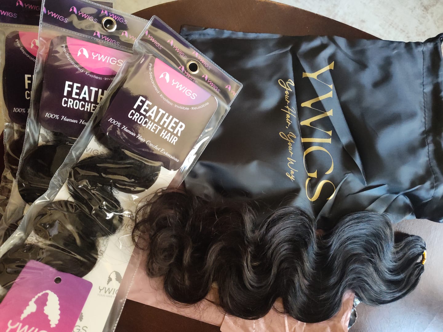 Customer photo review of Miracle Knots Crochet Hair Body Wave
