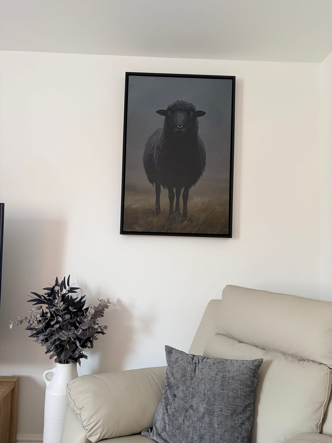 Customer photo review of Black Sheep Print