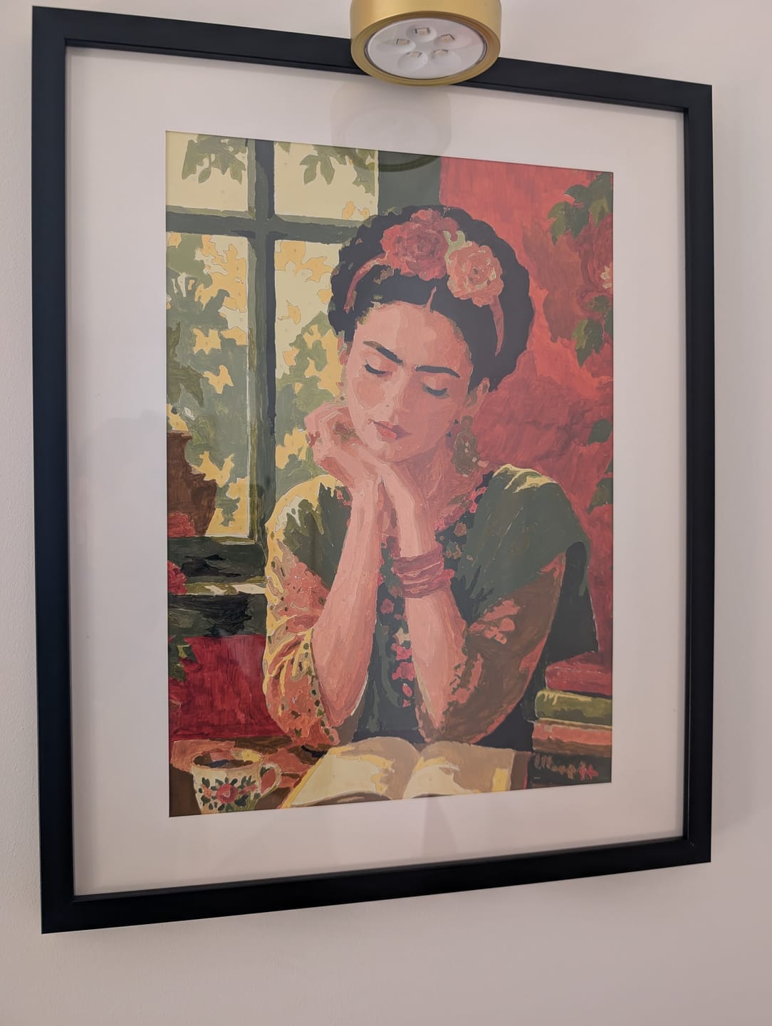 Customer photo review of Reading Like Frida | Paint by Number