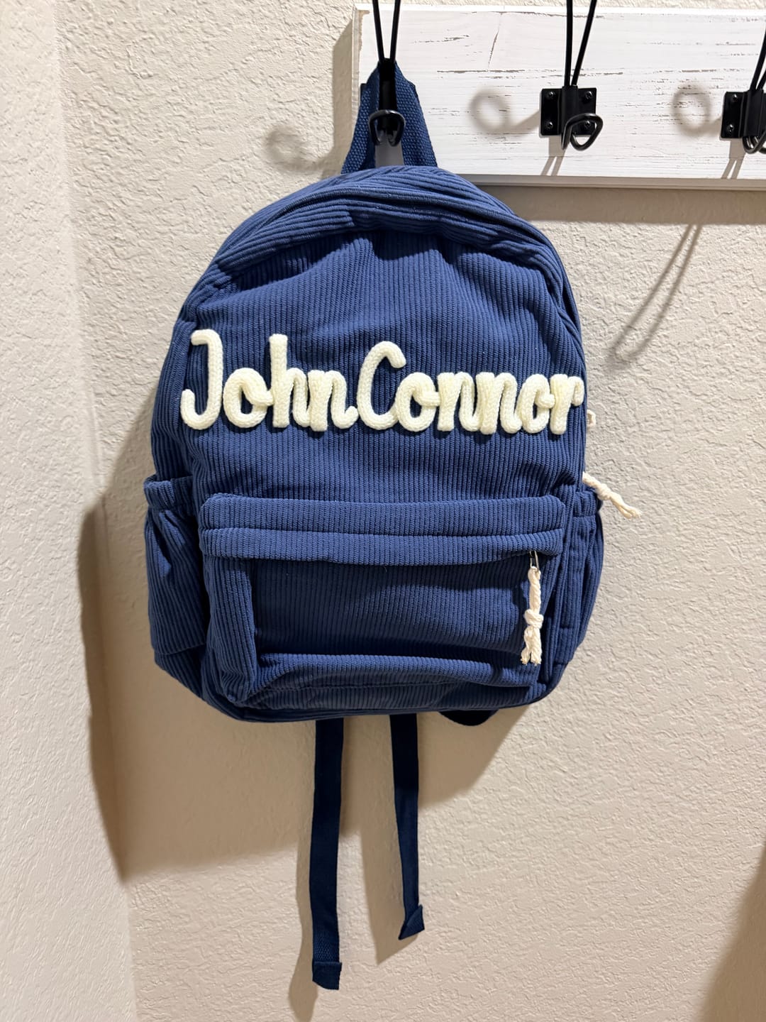 Customer photo review of K&C – Personalized Knitted Backpack + Bottle + Lunchbox