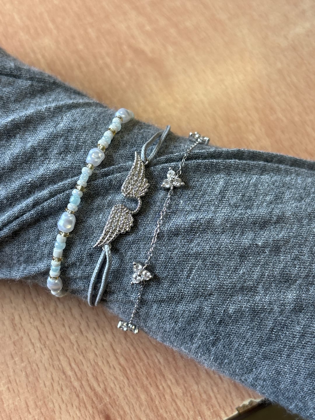 Customer photo review of Trinity Infinity Bracelet Silver
