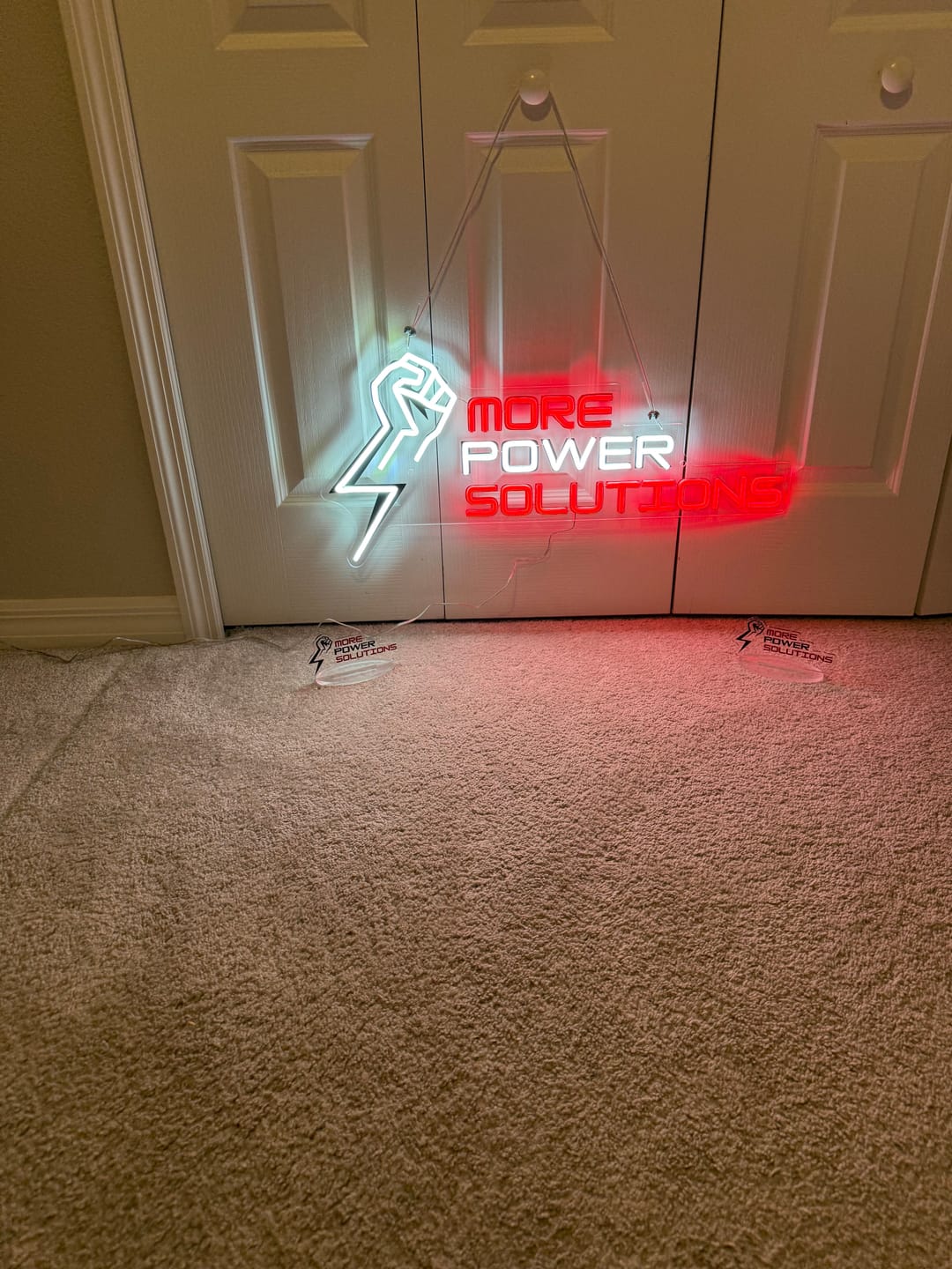 Customer photo review of MORE POWER SOLUTIONS | LED Neon Sign