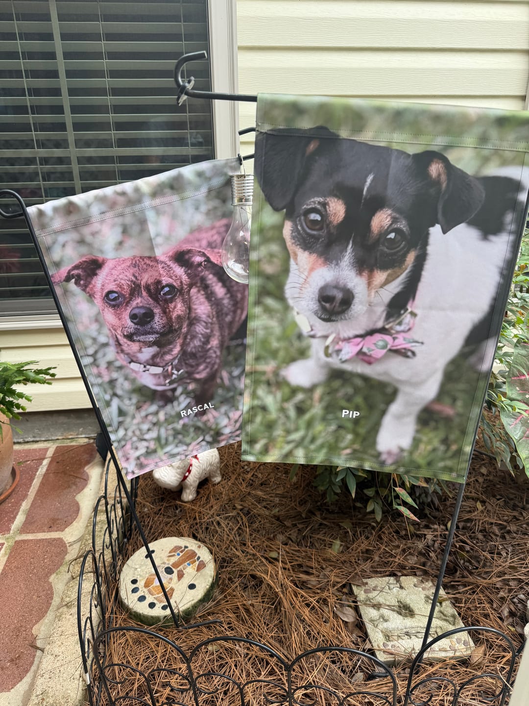 Customer photo review of Your Photo - Personalized Garden Flag