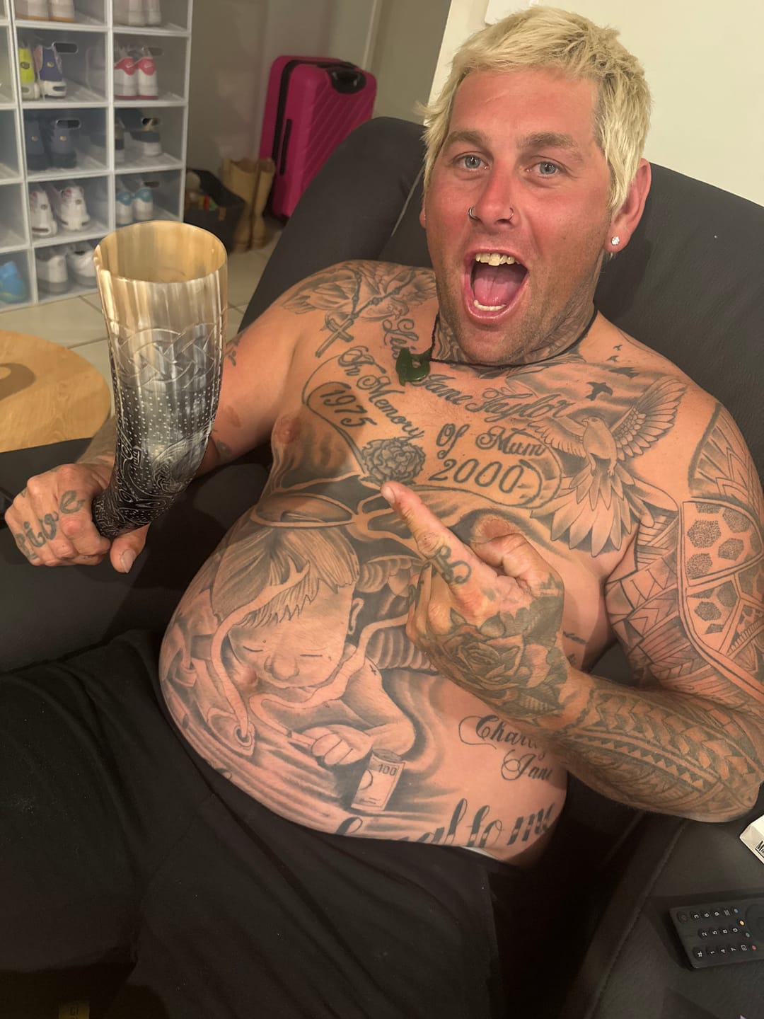 Customer photo review of Ultimate Viking Legend Drinking Horn