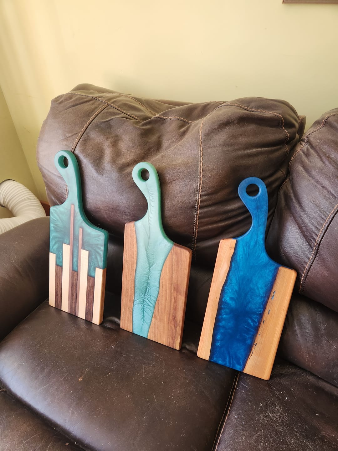 Customer photo review of 17.5x7x1" Small Free Flow Charcuterie Board Silicone Mold