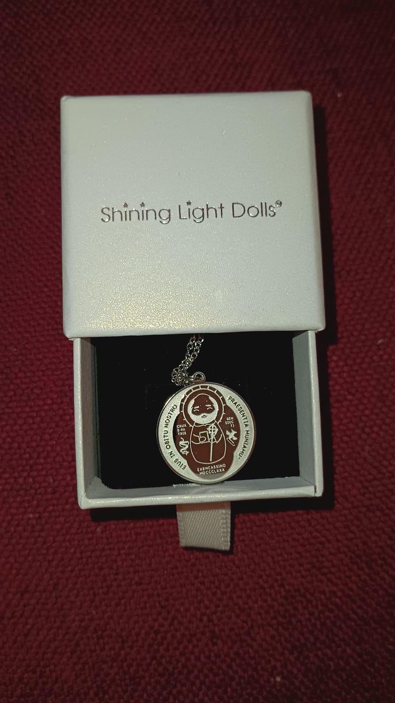 Customer photo review of St. Benedict Medal - 316 Stainless Steel