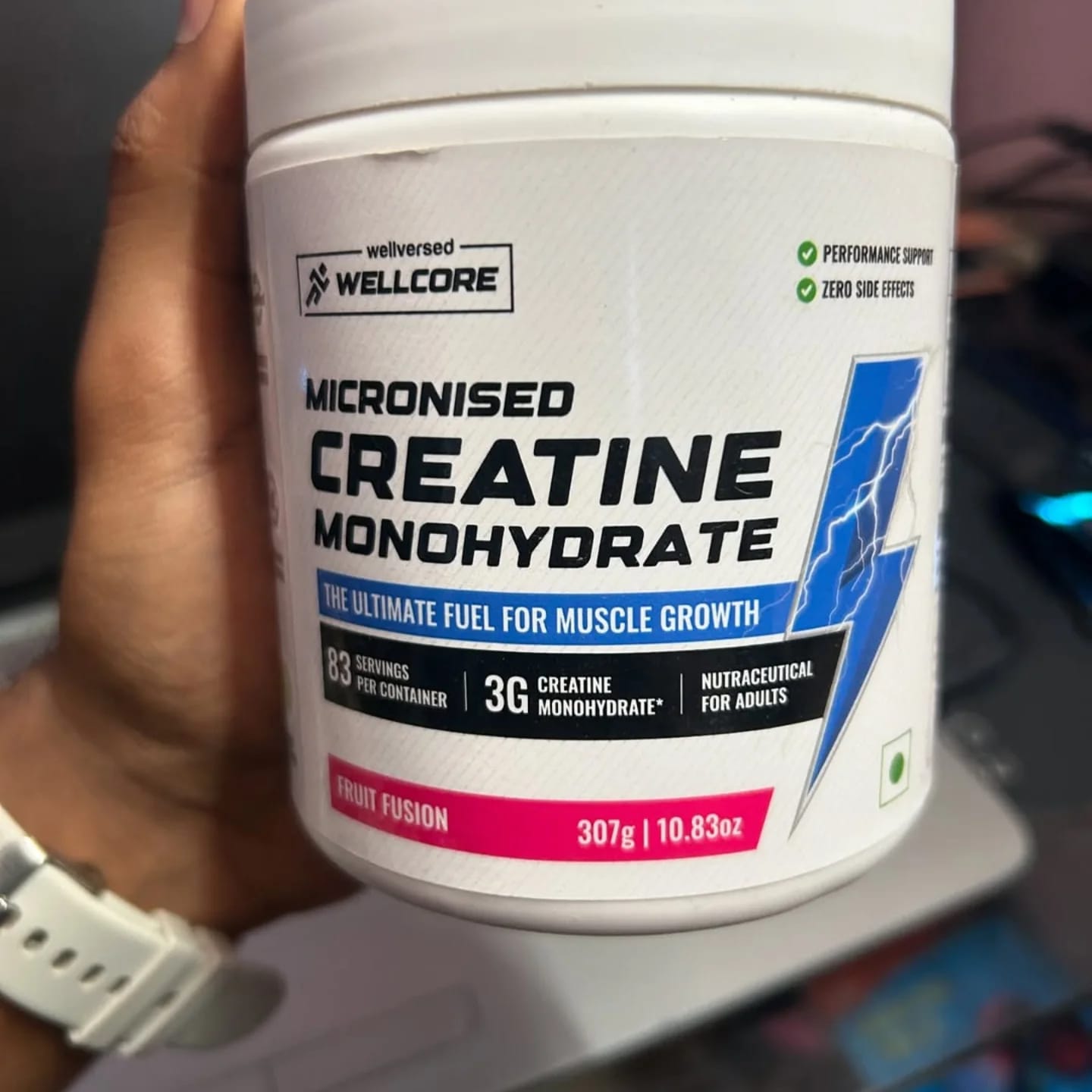 Customer photo review of OSMO - Electrolytes (45 servings, Valencia Orange) + Wellcore Creatine (83 Servings, Watermelon Wave)