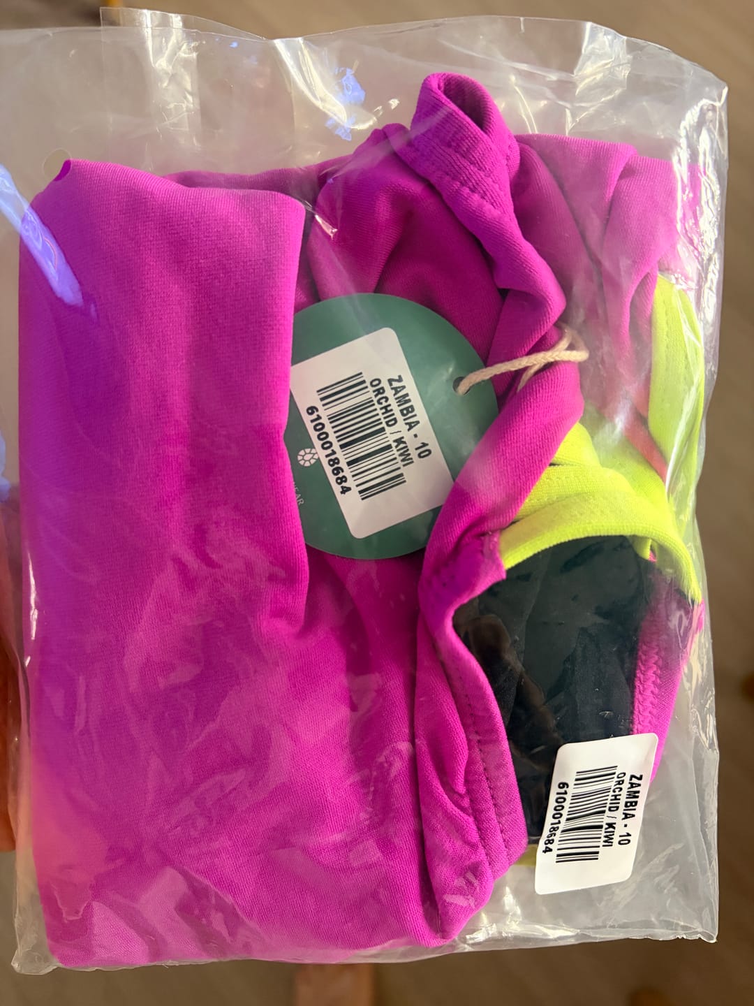 Customer photo review of ZAMBIA ONE PIECE - Orchid|Kiwi
