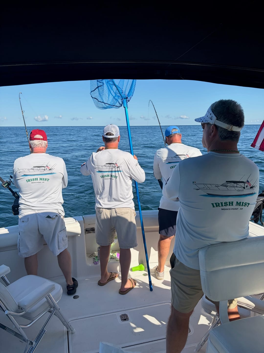 Customer photo review of Mens Captain & Crew Drifit Custom Boat Shirts - Long Sleeves