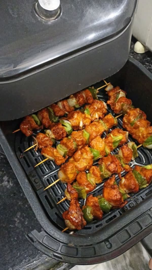 Customer photo review of El Gran Recetario AIR FRYER