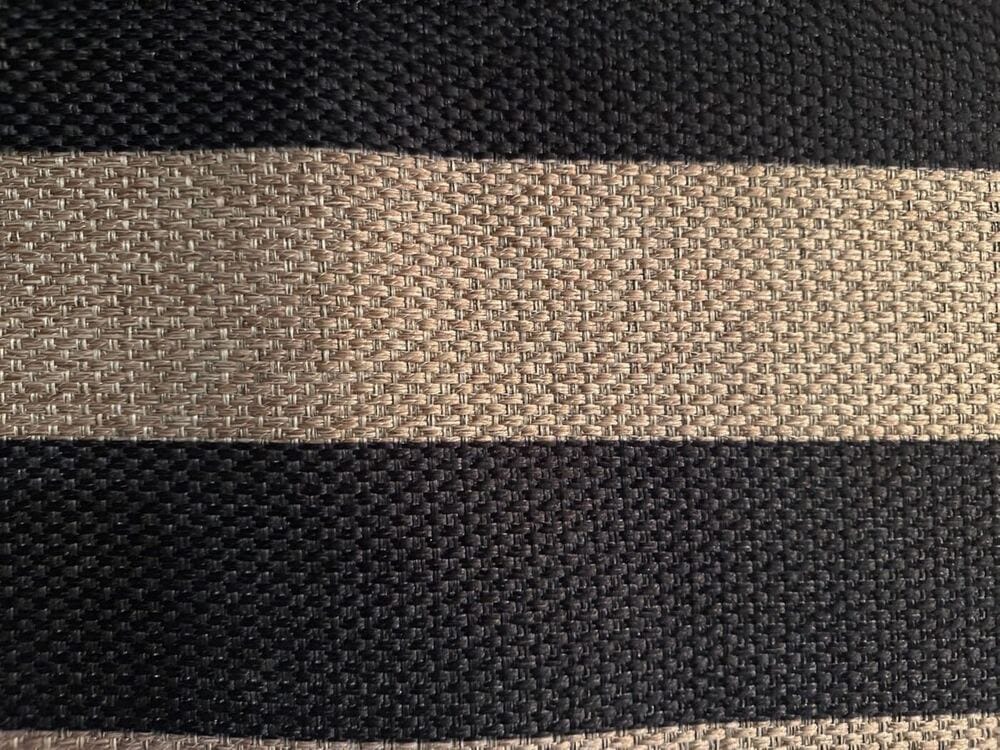 Customer photo review of Rug – Stripe Easy Jute Indoor/Outdoor – Ink Black