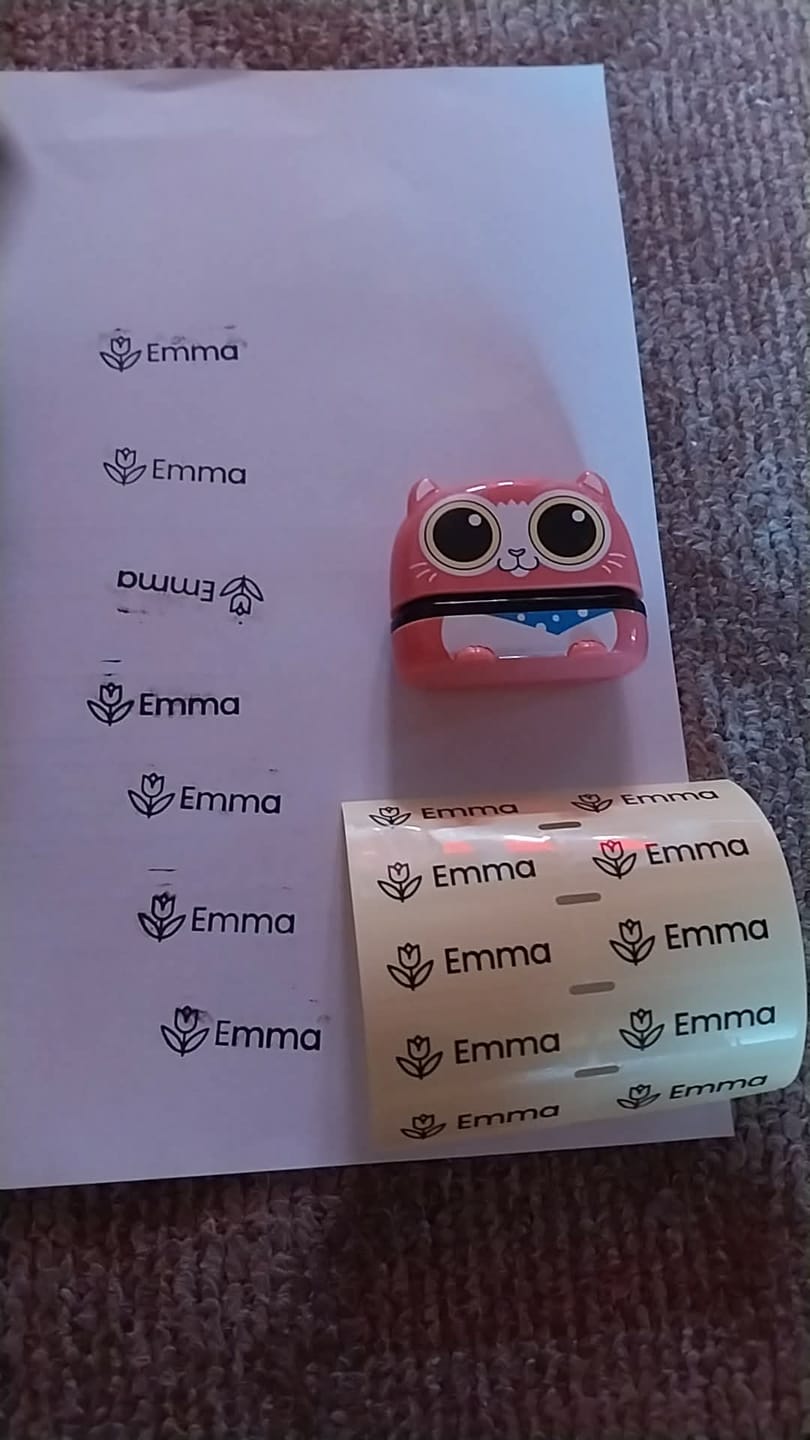Customer photo review of Stampie - Egyedi Ruhajelölő Pecsét