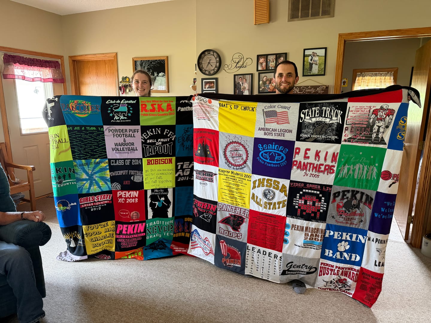 Customer photo review of Project Repat T-Shirt Quilt