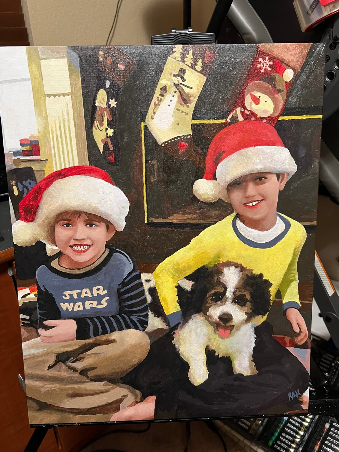Customer photo review of Custom Paint By Numbers Kit