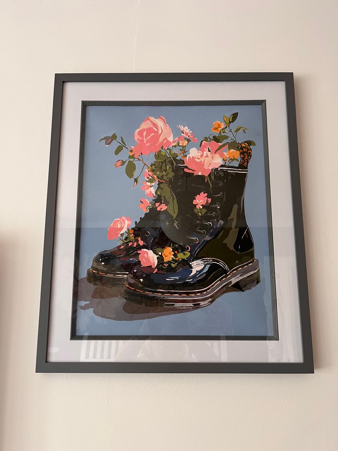Customer photo review of Wildflowers in Boots | Paint by Number