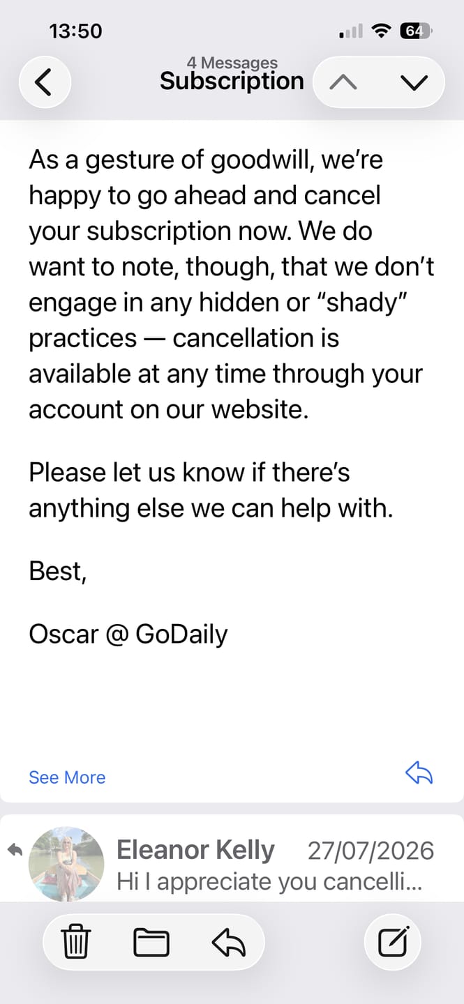 Customer photo review of GoDaily™ Clinical Support Formula