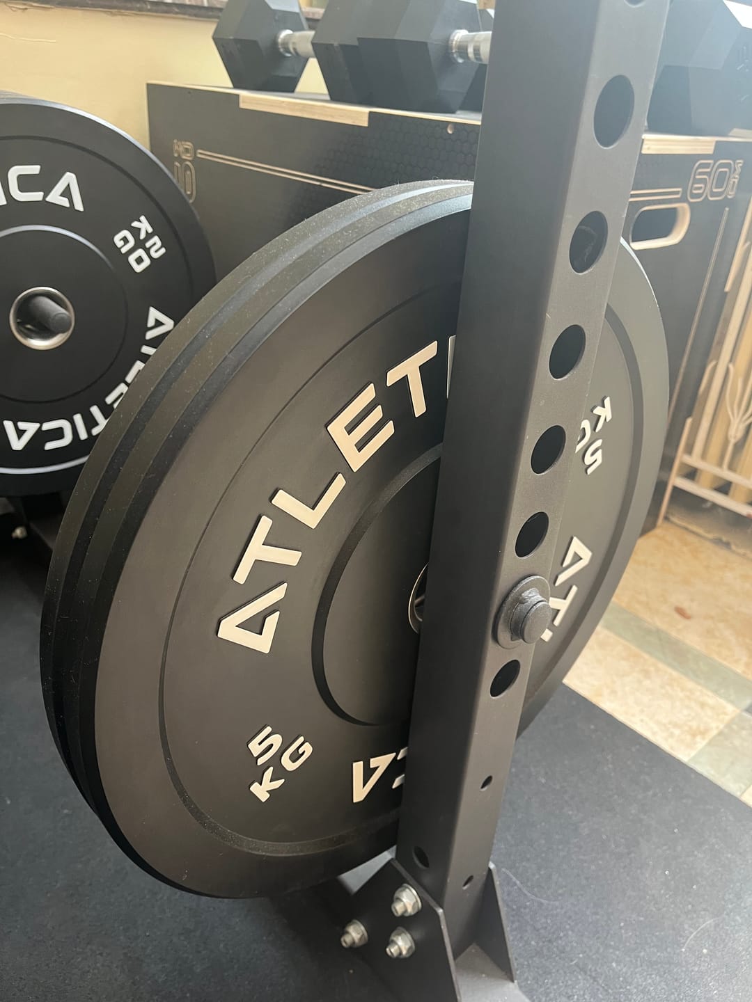 Customer photo review of Bumper Plates | Schwarz | 2x5kg