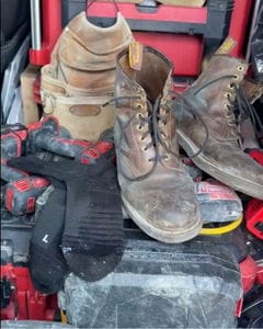 Customer photo review of Chaussettes WorkShield – Confort et résistance au quotidien