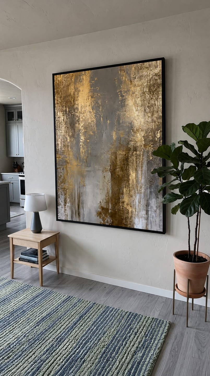 Customer photo review of Tableau Contemporain - Gold