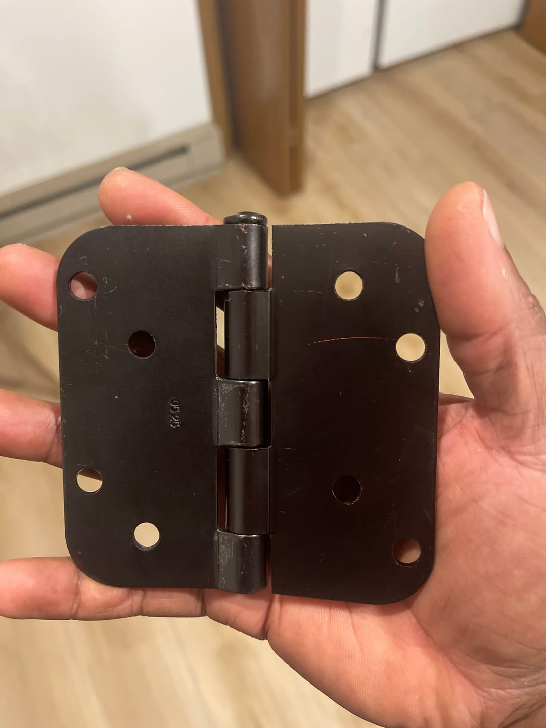 Customer photo review of Exterior Door Hinge Set (3 pieces)