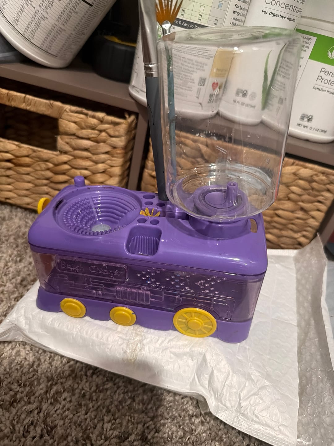 Customer photo review of Automatic brush washer