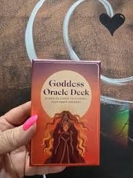 Customer photo review of Goddess Oracle Deck