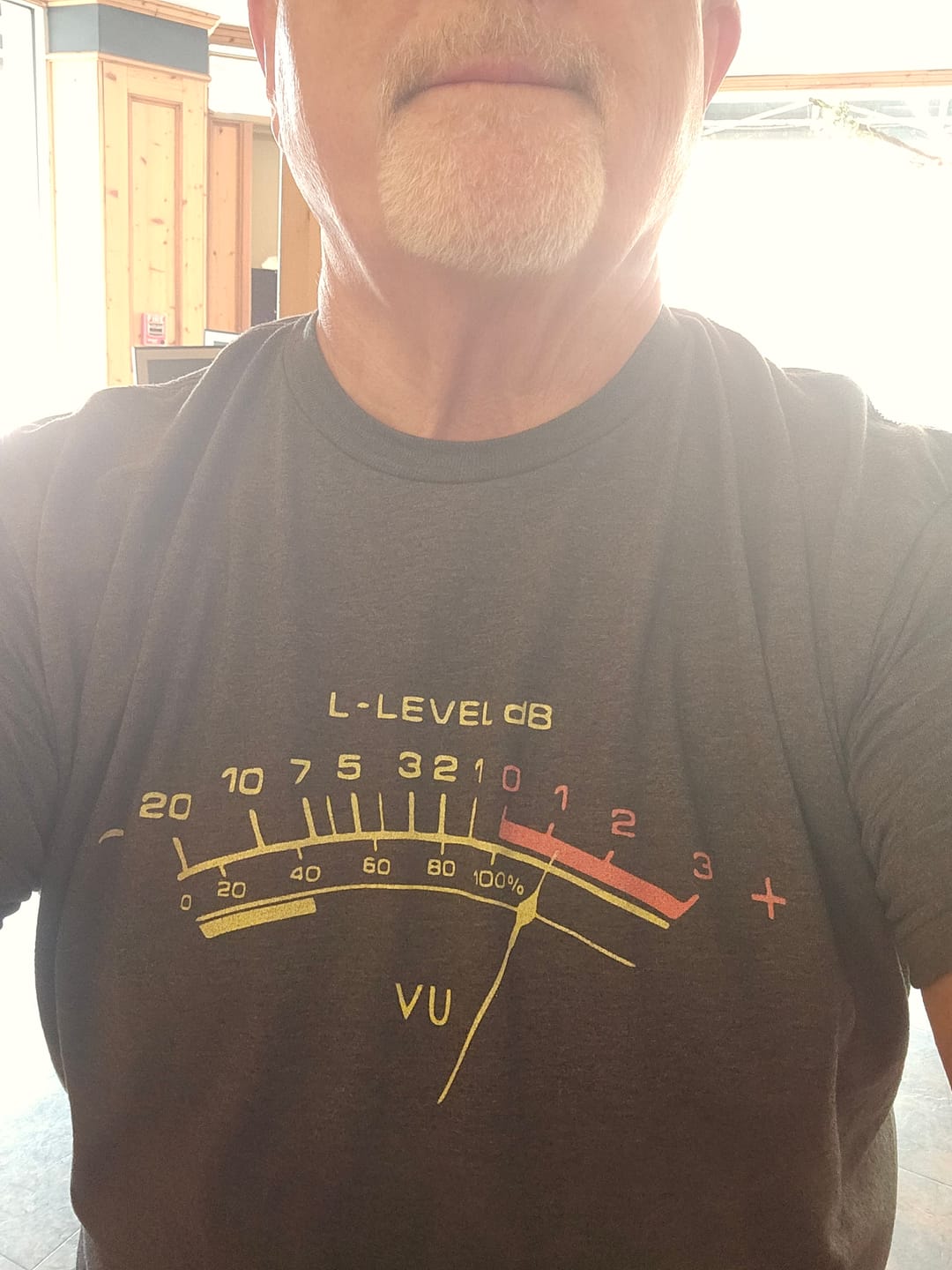 Customer photo review of Vu Meter T-Shirt