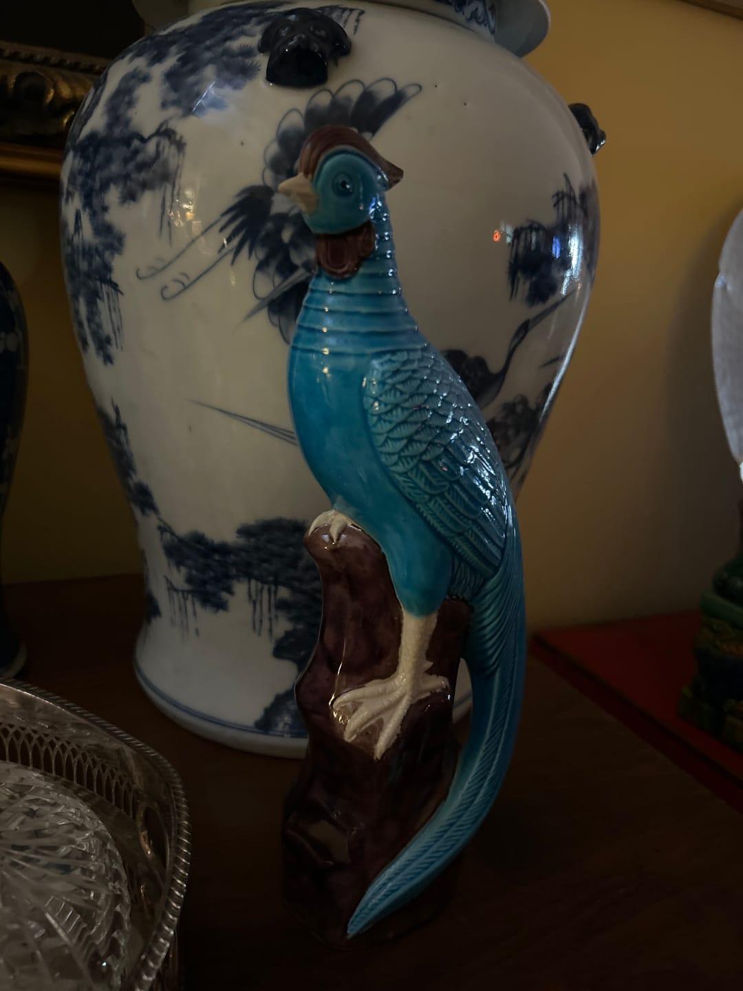 Customer photo review of Pair Of Chinese Turquoise Rising Phoenix Porcelain Birds