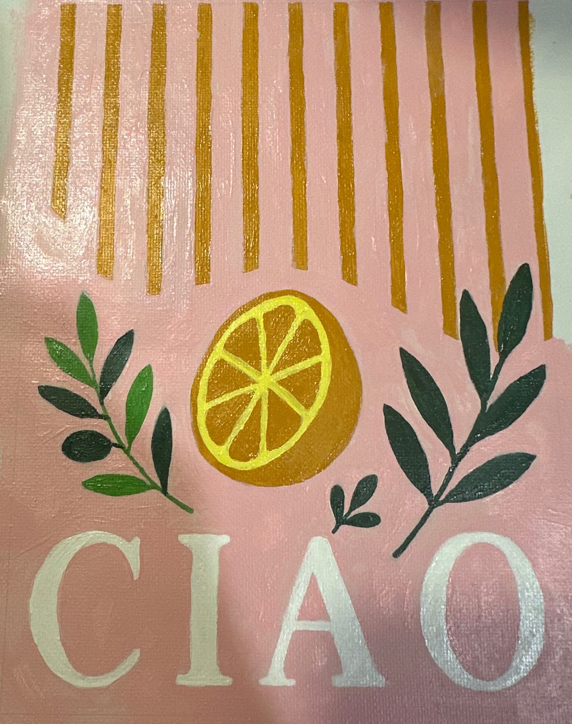Customer photo review of 6 Mini Paintings - Italian Fruit & Drinks Set