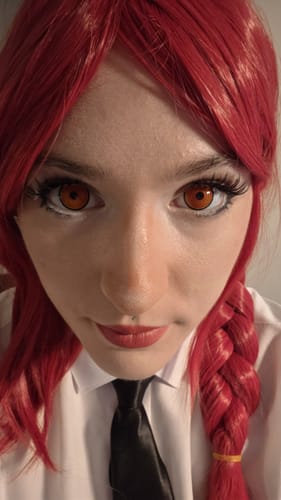 Customer's Cosplay Circle Line contact lenses, worn in eyes to create a vibrant, colored look.