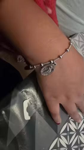 Customer photo review of Our Lady Medal Bracelet