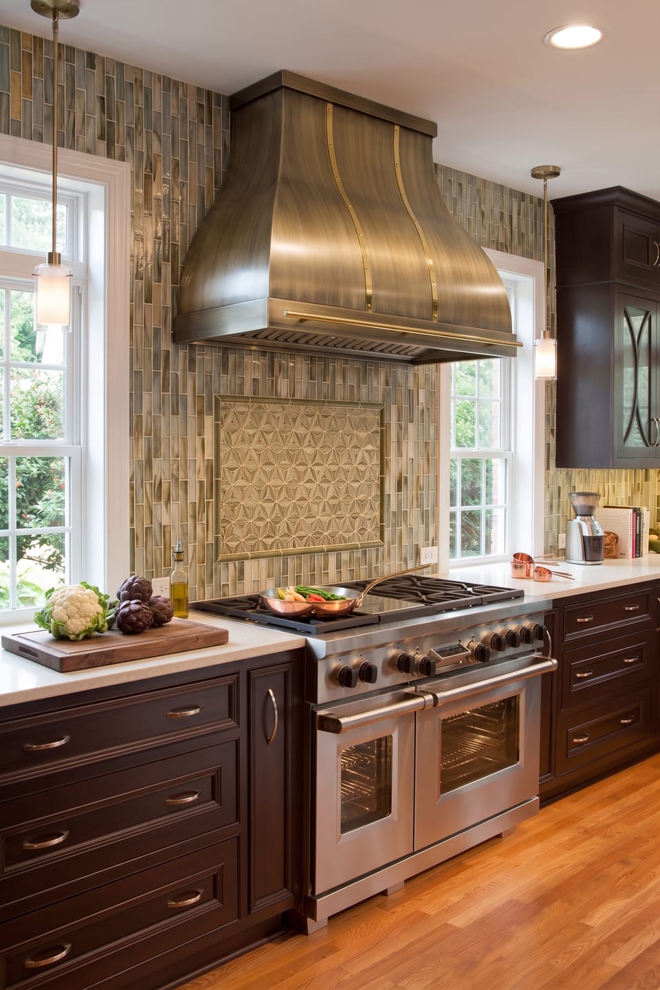 Customer photo review of Prime Custom Elegant Brass Kitchen Hood Range PB1-E08